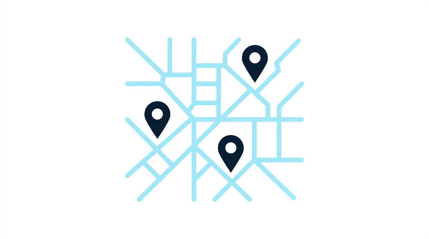 Illustrazione della mappa locale