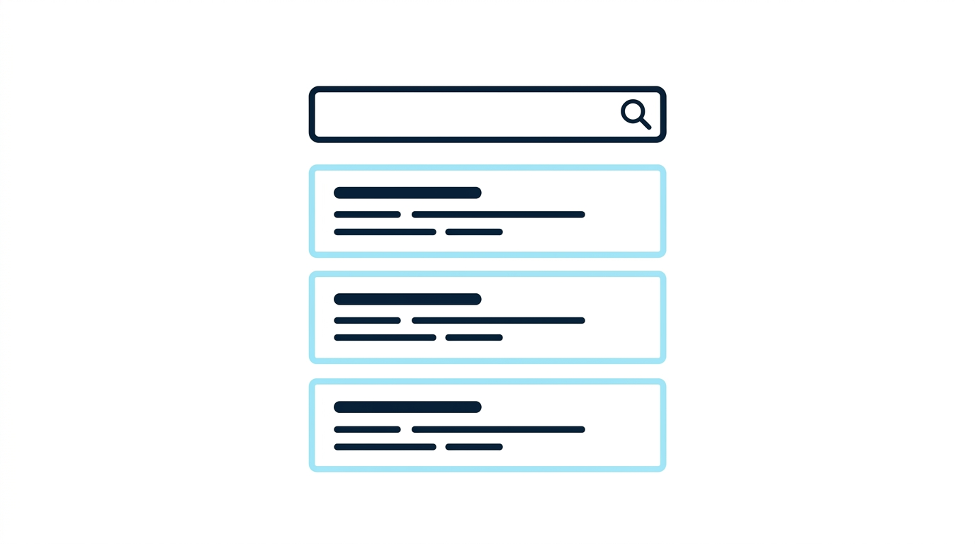 Illustrazione dei risultati della ricerca